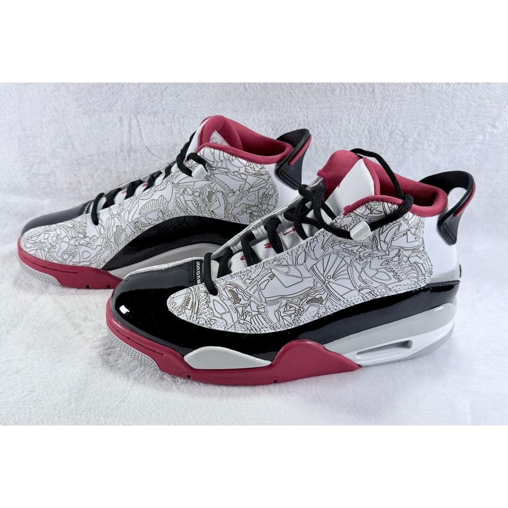 Air Jordan Dub Zero GS Varsity Red White DV1360-160 Size 6.5Y Tried On With Box